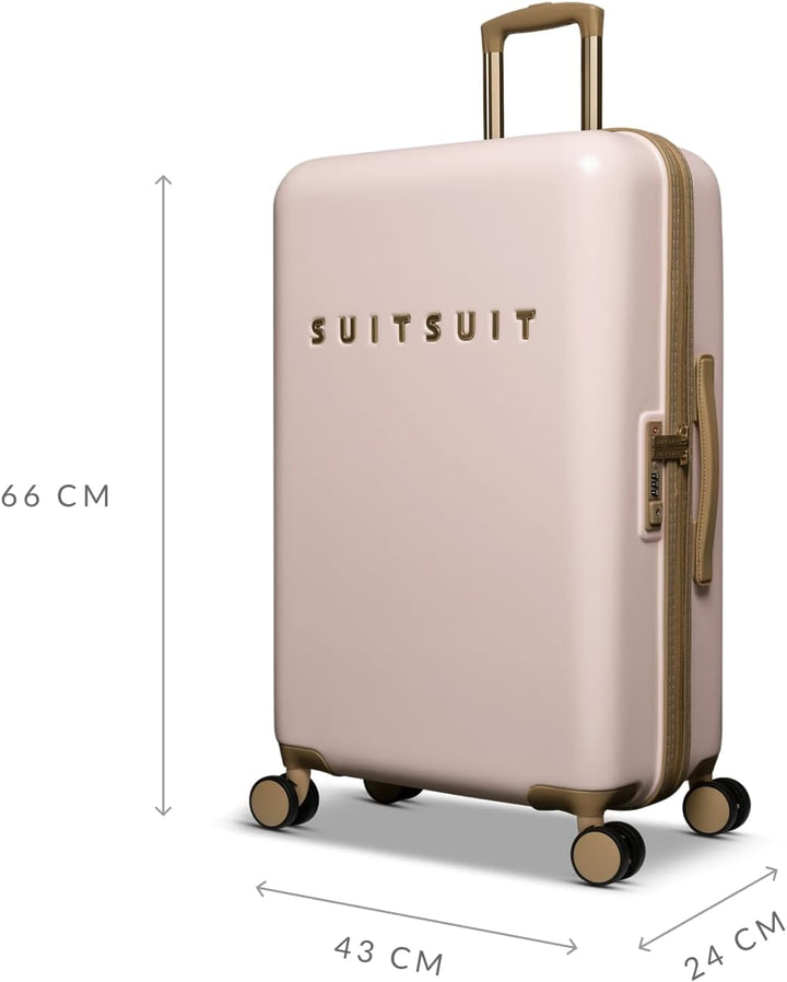 SUITSUIT Koffer Gross 66 cm - Leicht Hartschalen Reisekoffer mit Rollen - TSA-Schloss - 59 L - Fusio