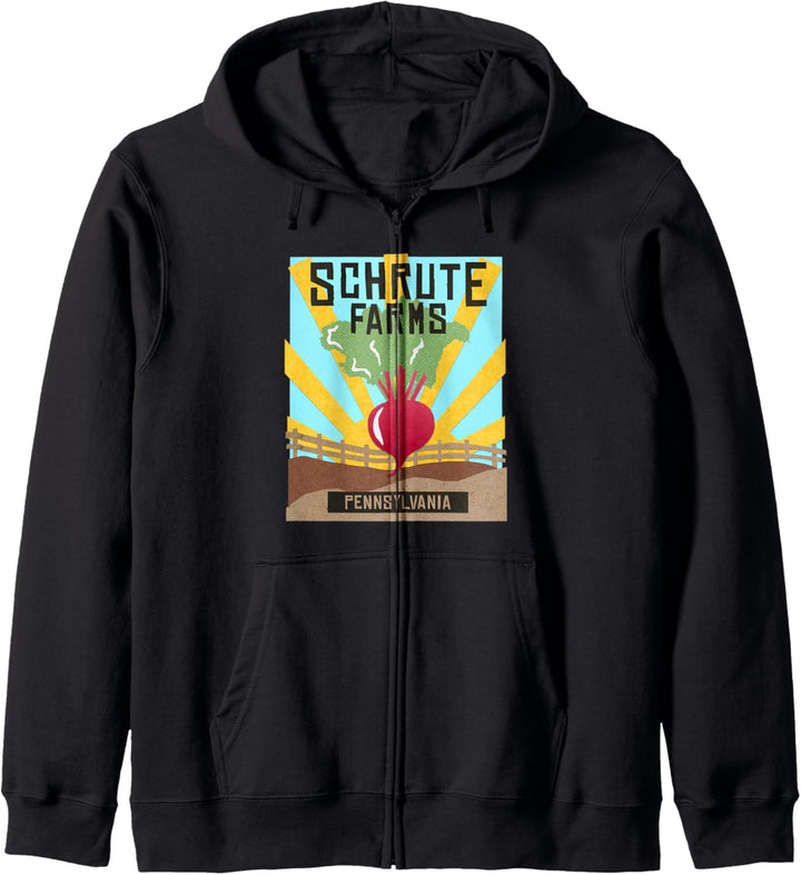 The Office Schrute Farms Modern Decoupage Kapuzenjacke