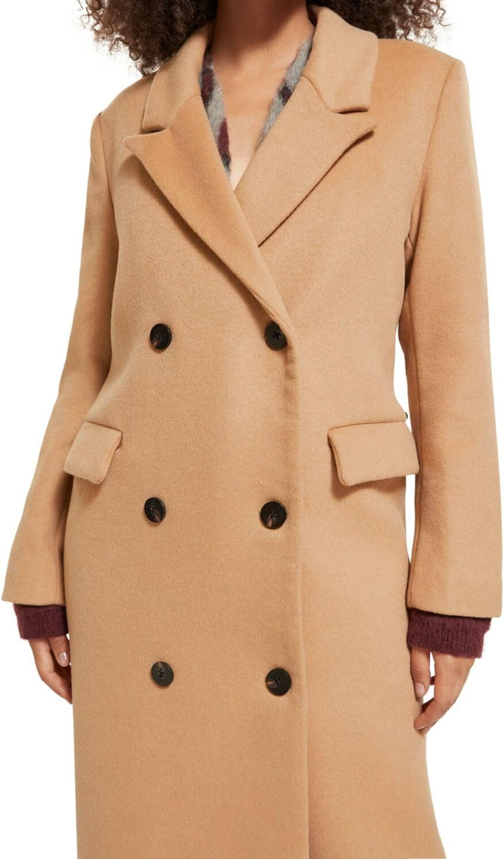 Scotch & Soda Damen Double Breasted Woolen Coat Wollmantel L Dune 1564, L Dune 1564