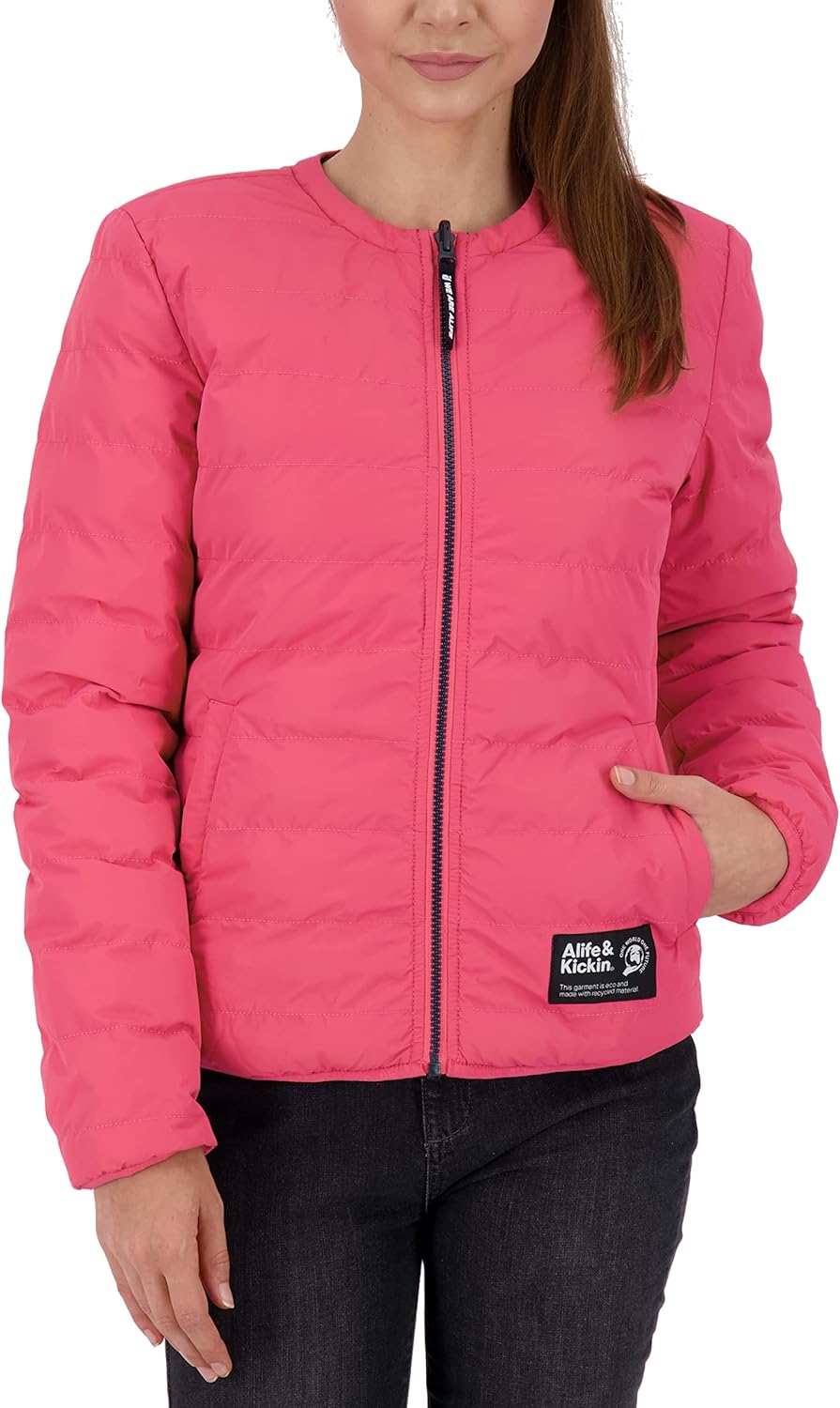ALIFE AND KICKIN NovaAK Jacket Damen leichte Jacke S flamingo, S flamingo