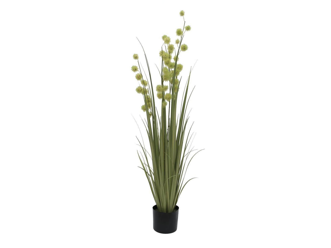 artplants.de Künstliches Allium Gras Azra, grün, 120cm - Kunstgras - Dekogras