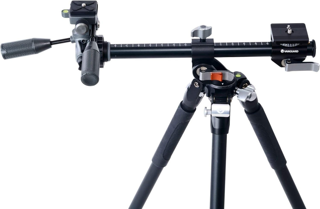 Vanguard Veo 3+ 263AP Aluminium-Stativ, 3-Wege-Kugelkopf und Mittelsäule mit Mehreren Winkeln Schwar