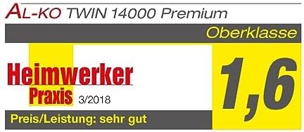 AL-KO Kombitauchpumpe TWIN 14000 Premium (1000 W Motorleistung, 15.000 l/h max. Fördermenge, 10 m ma