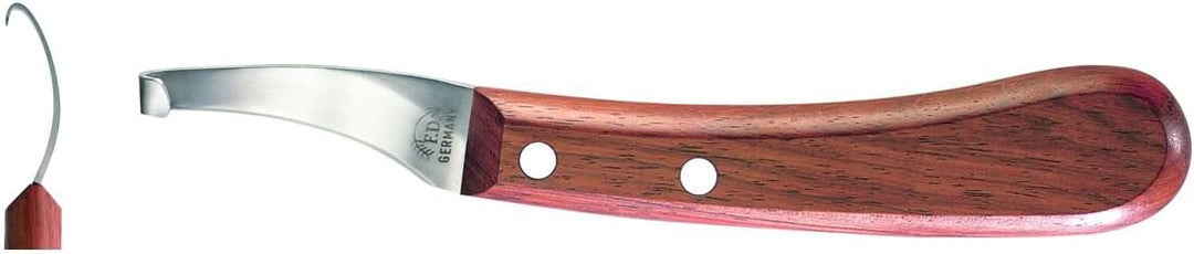 F.DICK Hufmesser Ascot-Curved (Gekröpft Rechts-Kurz-Schmal; Griff Palisanderholz; Carbonstahl; Kling
