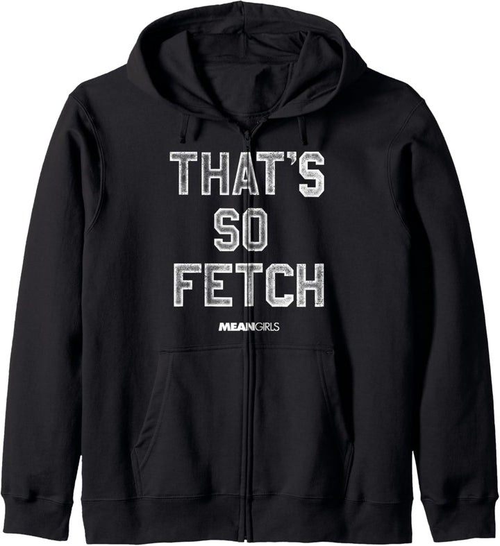 Mean Girls That's So Fetch Distressed Block Text Kapuzenjacke