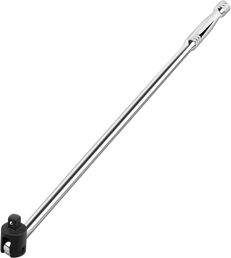 MAXPOWER Gelenkgriff Drehgriff mit 1/2" Antriebskopf, 600mm/24 Drehmomentschlüssel Schiebegriff mit
