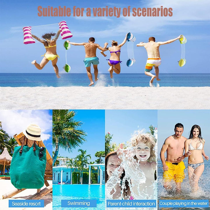 Wasserhängematte, Aufblasbares Schwimmbett Pool für Erwachsene, Sommerspiele, Strandparty, zusammenk