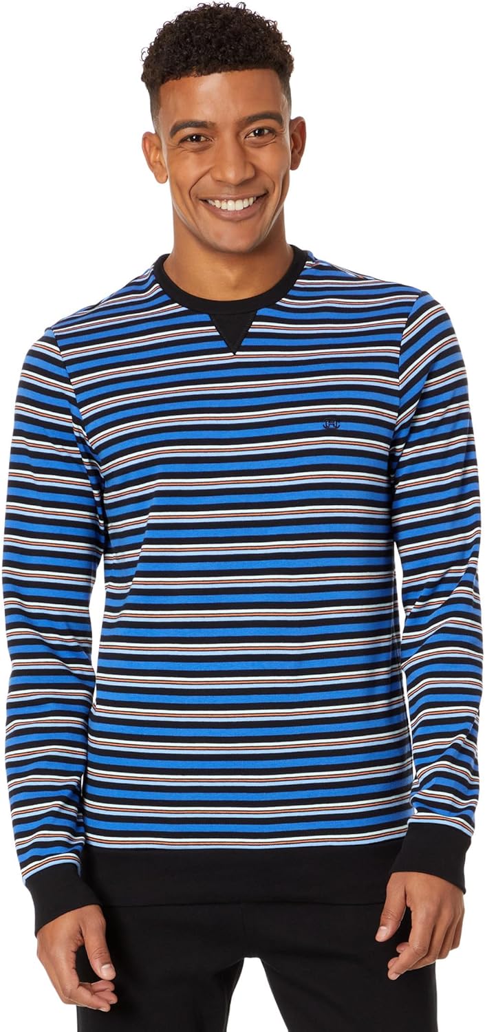 HOM Herren Pyjama Long Don Pyjamaset L Blau, L Blau
