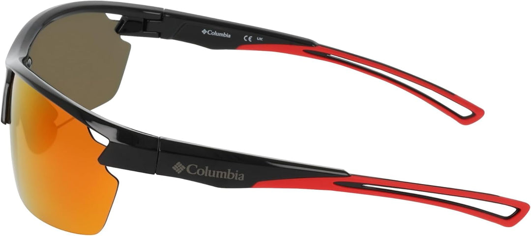 Columbia Herren Sonnenbrille Einheitsgrösse Black/Red Flash, Einheitsgrösse Black/Red Flash