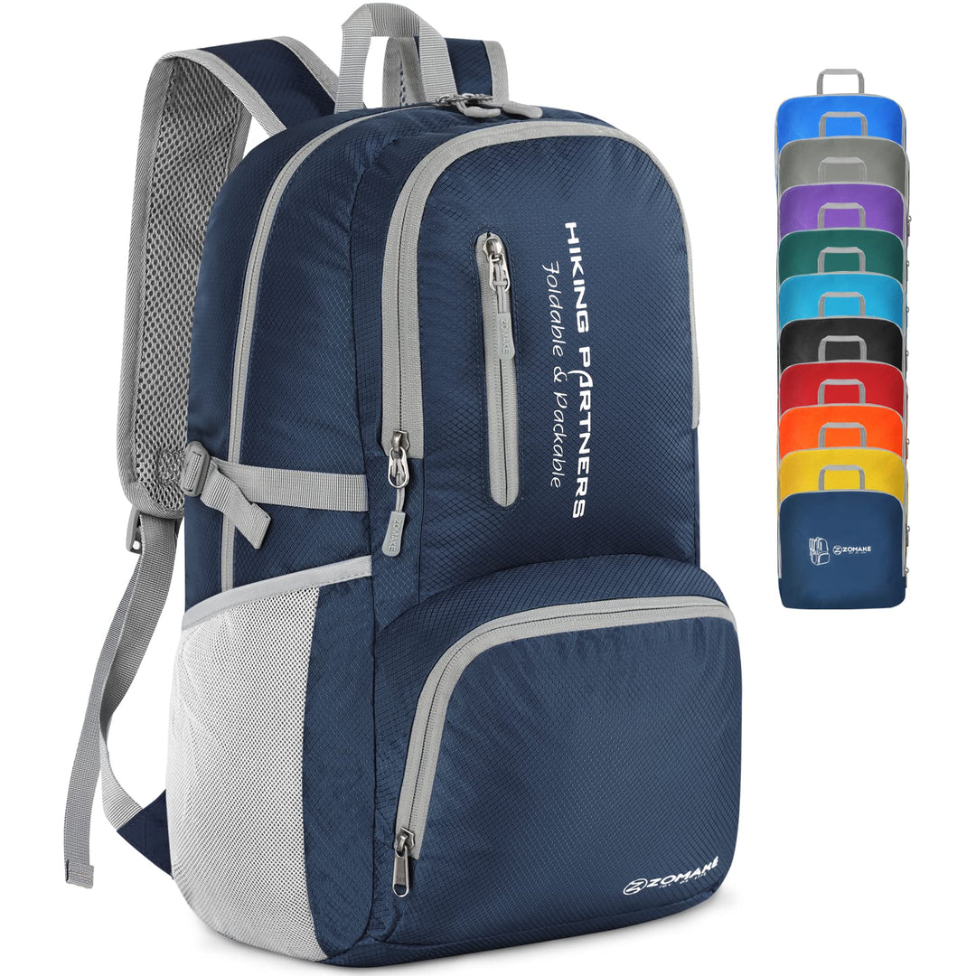 ZOMAKE Leicht Faltbarer Rucksack - Packbare Backpacks 35L,Kleiner Faltbar Rucksäcke Wanderrucksack W