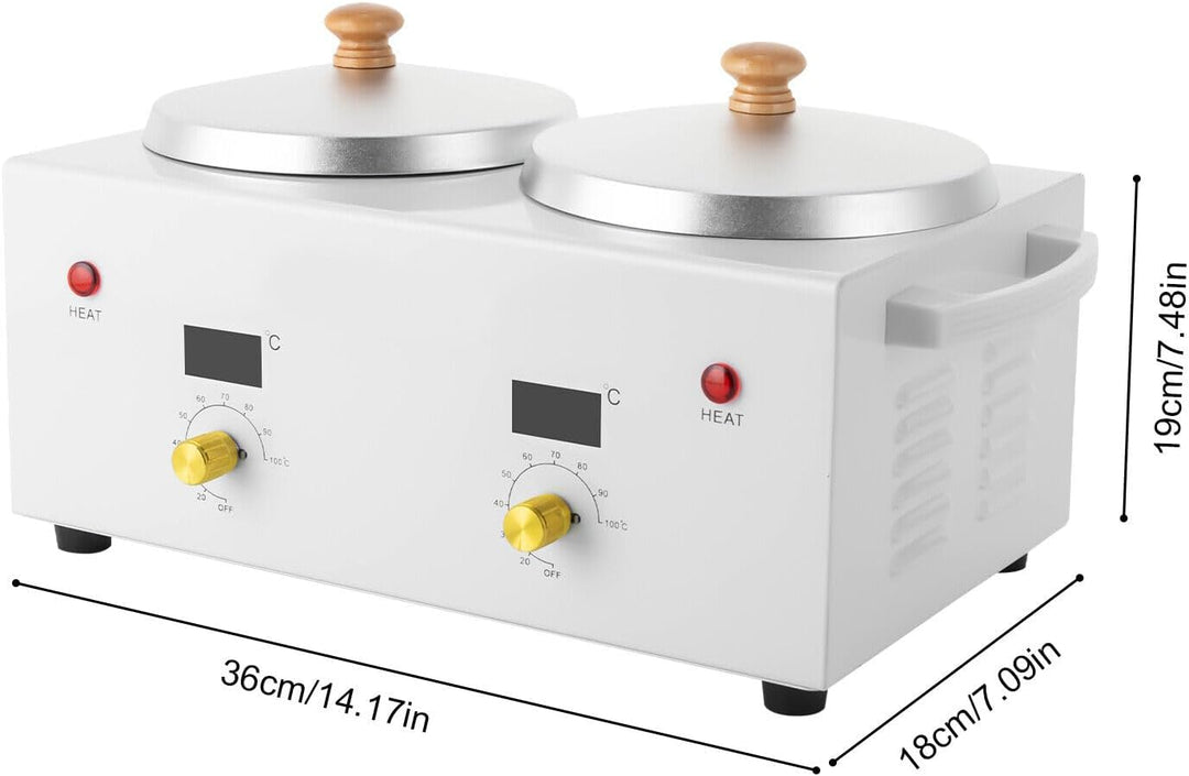 Wachsgerät Haarentfernung Elektronische Wachs Heizung, Heisser Wachs Maschine, 100W Doppeltopf Waxin