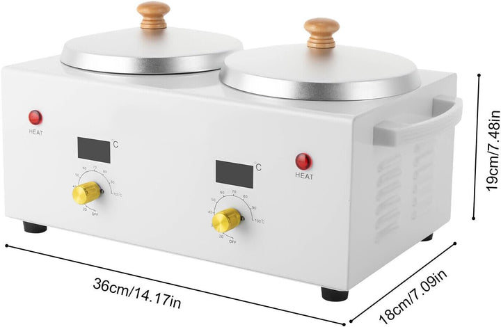 Wachsgerät Haarentfernung Elektronische Wachs Heizung, Heisser Wachs Maschine, 100W Doppeltopf Waxin