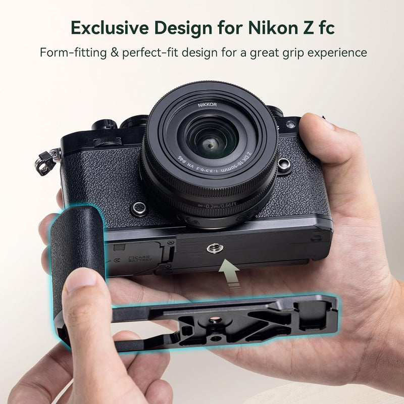 SMALLRIG Z fc Handgriff L-förmiger Griffhalter für Nikon Z fc Kamera, Seitengriff im Retro-Stil mit