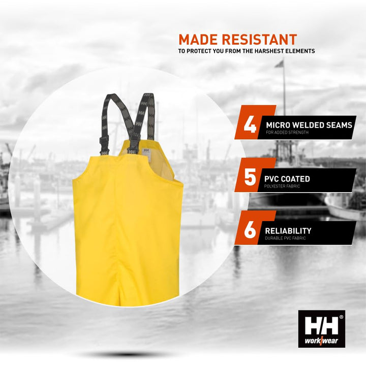 Helly Hansen Workwear Helly Hansen Regenlatzhose Mandal Bib 70529 Regen Latzhose 100% wasserdicht 31