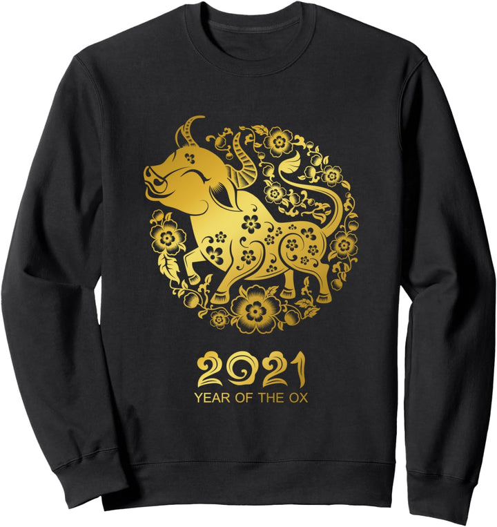 Happy Chinese New Year 2021 - Jahr des Büffels Sweatshirt