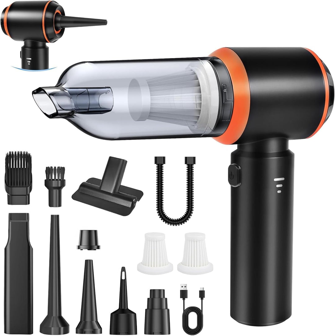 Handstaubsauger Akku,22000pa Autostaubsauger Kabellos 4-in-1 Mini Staubsauger,Auto Staubsaug Starke