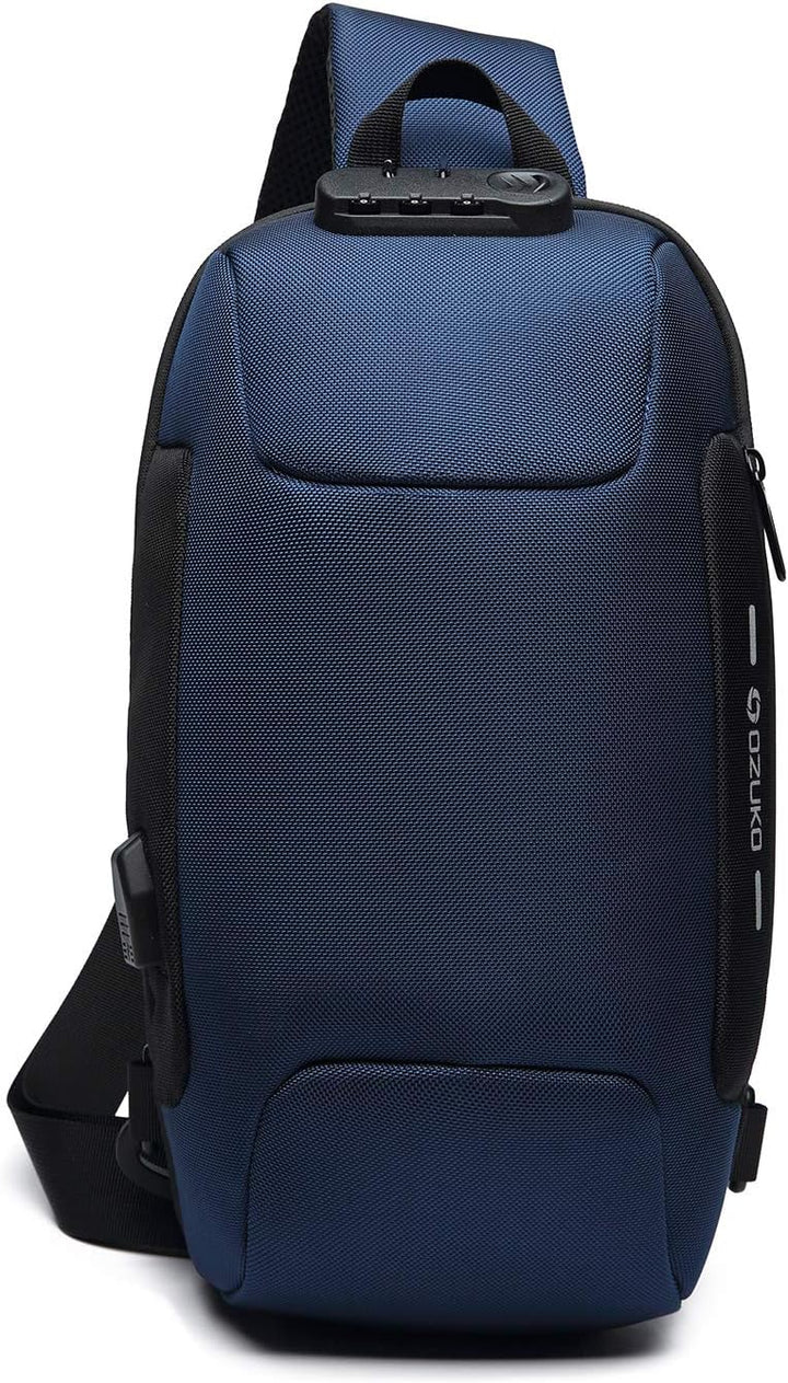 FANDARE Neu Brusttasche Diebstahlsicherung Sling Bag für 10,5 Zoll Tablet Herren Damen Schulranzen U