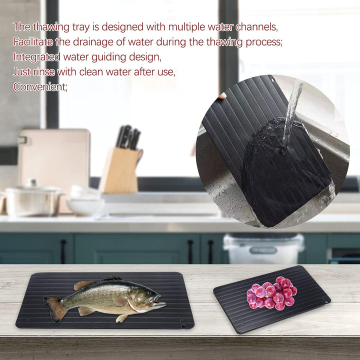 Auftauplatte – Käseplatte und Defrosting Plate, Schnelle Auftauen-Funktion für Fleisch, Steaks, Hühn