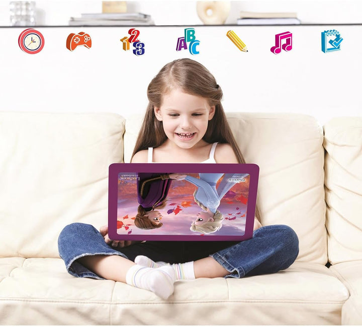 LEXIBOOK - Disney Die Eiskönigin 2 - Pädagogischer und zweisprachiger Laptop Spanisch/Englisch - Spi