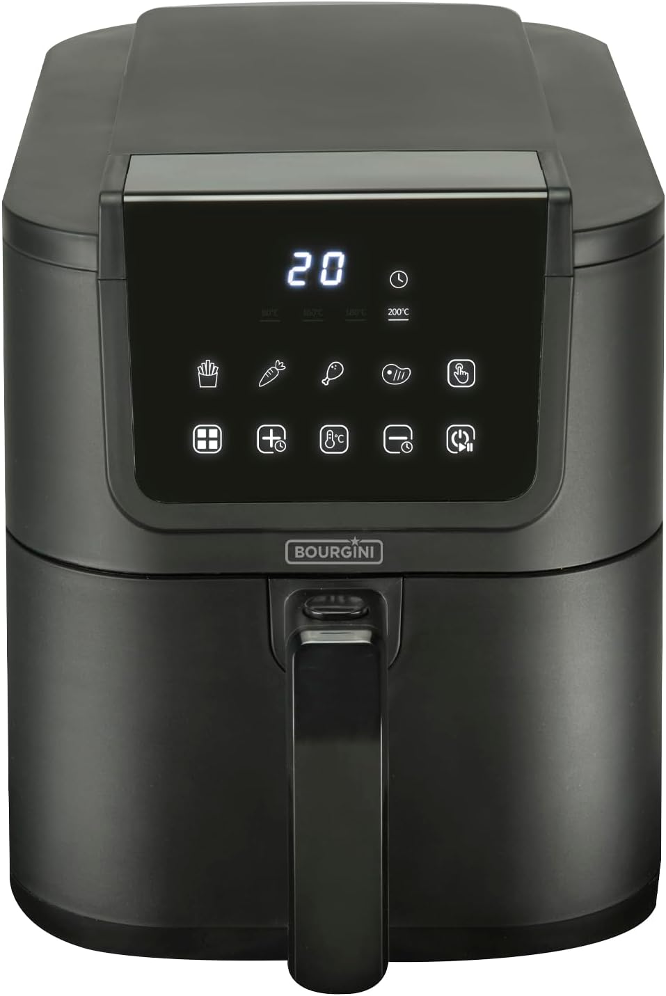 Bourgini Slimfit Airfryer XL – Heissluftfritteuse – 5 Liter – 1500 W – mit keramischer Antihaftbesch