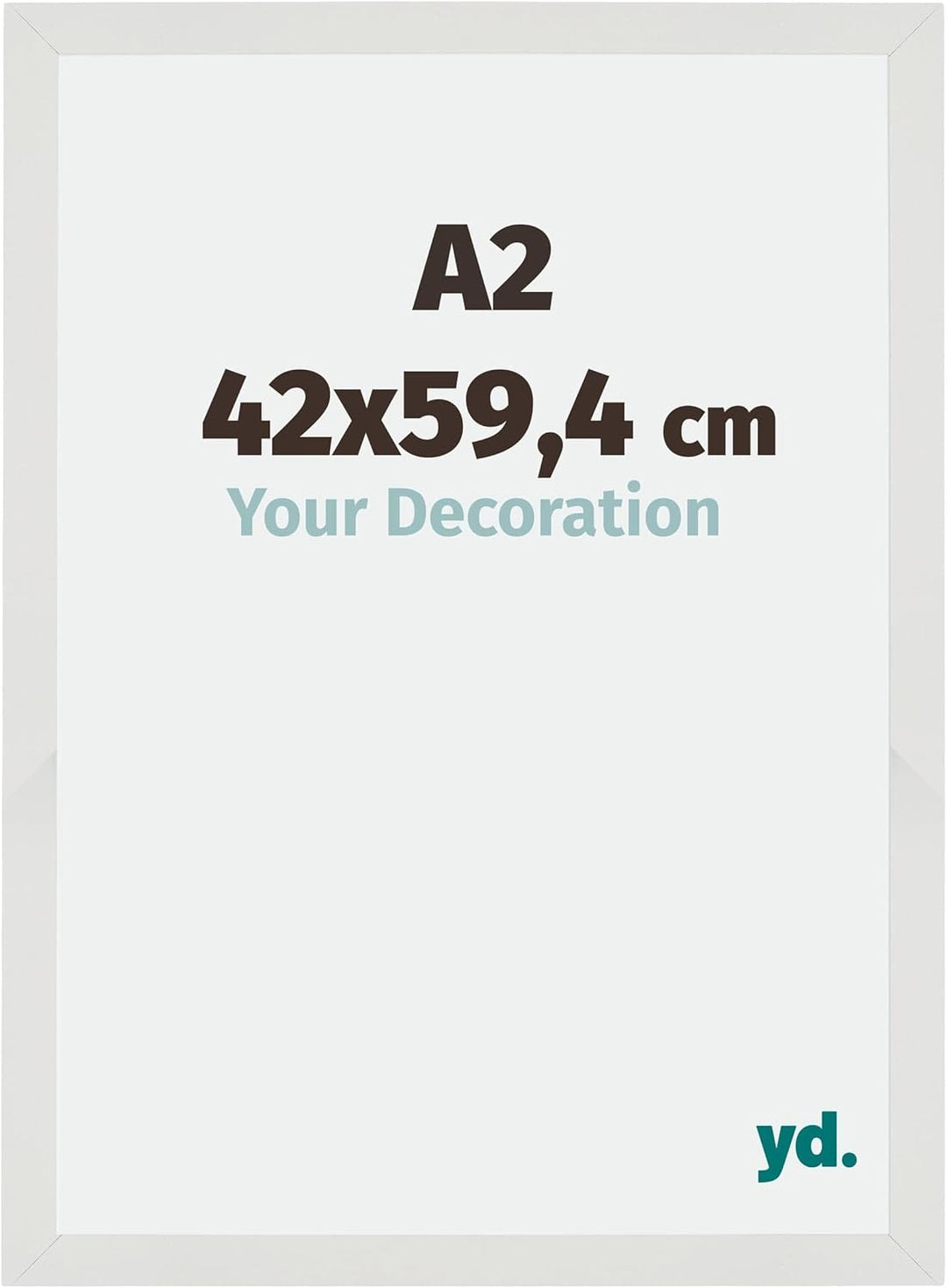 yd. Your Decoration - Bilderrahmen DIN A2 42x59,4 cm - Bilderrahmen aus MDF mit Acrylglas - Antirefl