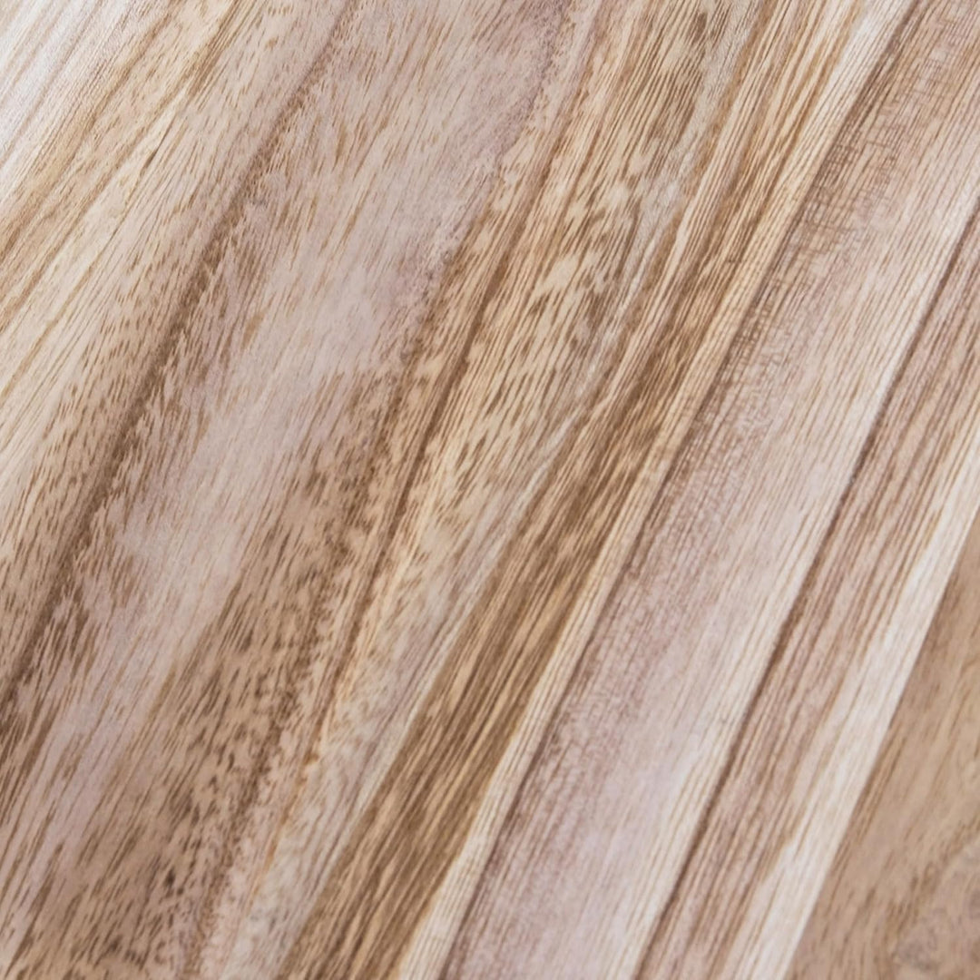 Spetebo Holz Blumenhocker natur eckig - 30 x 30 cm - Pflanzenhocker mit 4 Füssen in schwarz - Echtho