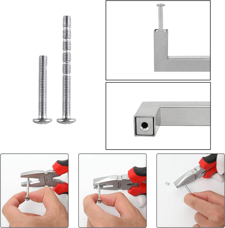 LONTAN 20 Stück Schrankgriffe Edelstahl Griffe für Küchenschränke 128mm lochabstand Möbelgriffe Küch