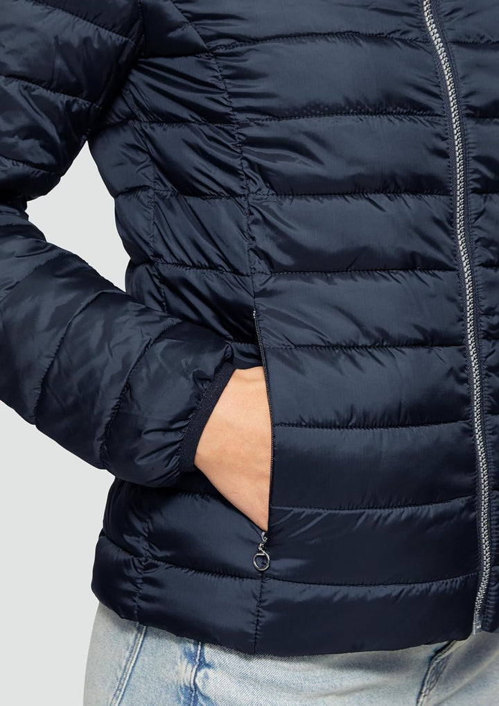 s.Oliver Herren Steppjacke – Slim Fit, leicht wattiert, Stehkragen – Für Outdoor, Übergangszeit & Ci