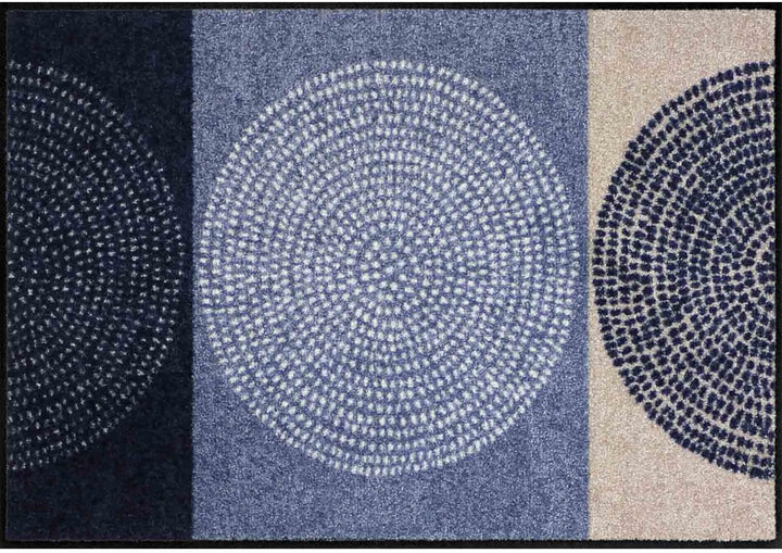 Salonloewe Fussmatte Nestor 50x75 cm - (SLD1574-050X075) H 50 cm | B 75 cm | L 0,7 cm Blau, H 50 cm