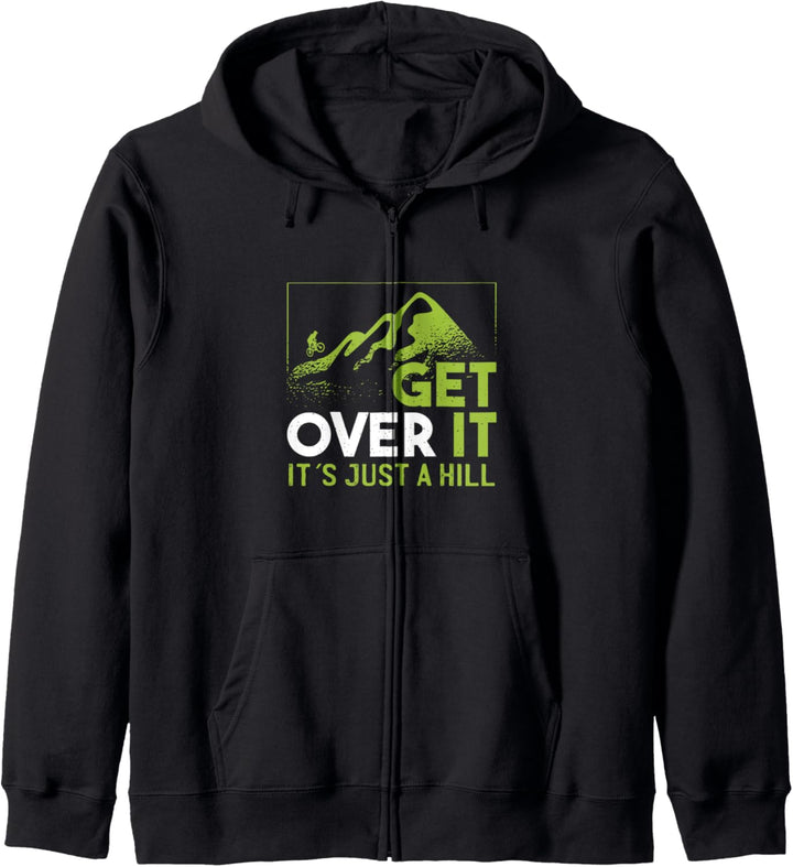 Get over it Mountainbiker Design für Biker Kapuzenjacke