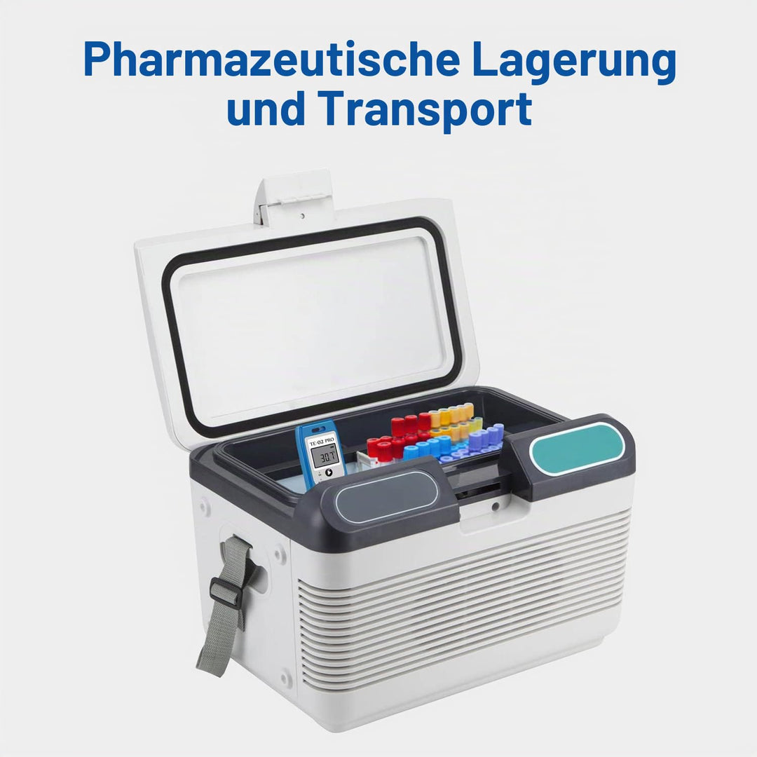 ThermElc TE-02Pro Temperatur Datenlogger, LED-Lichtwarnung für Temperatur, MKT, –30 bis +60 °C und e