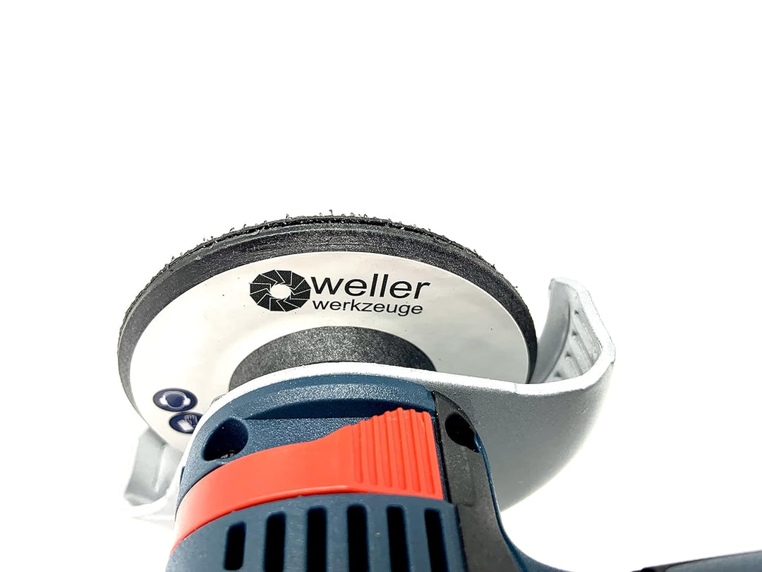 XXL Klettscheibe Schleifscheiben SET passend für Akku Winkelschleifer 10,8V 12V wie Bosch GWS Berner