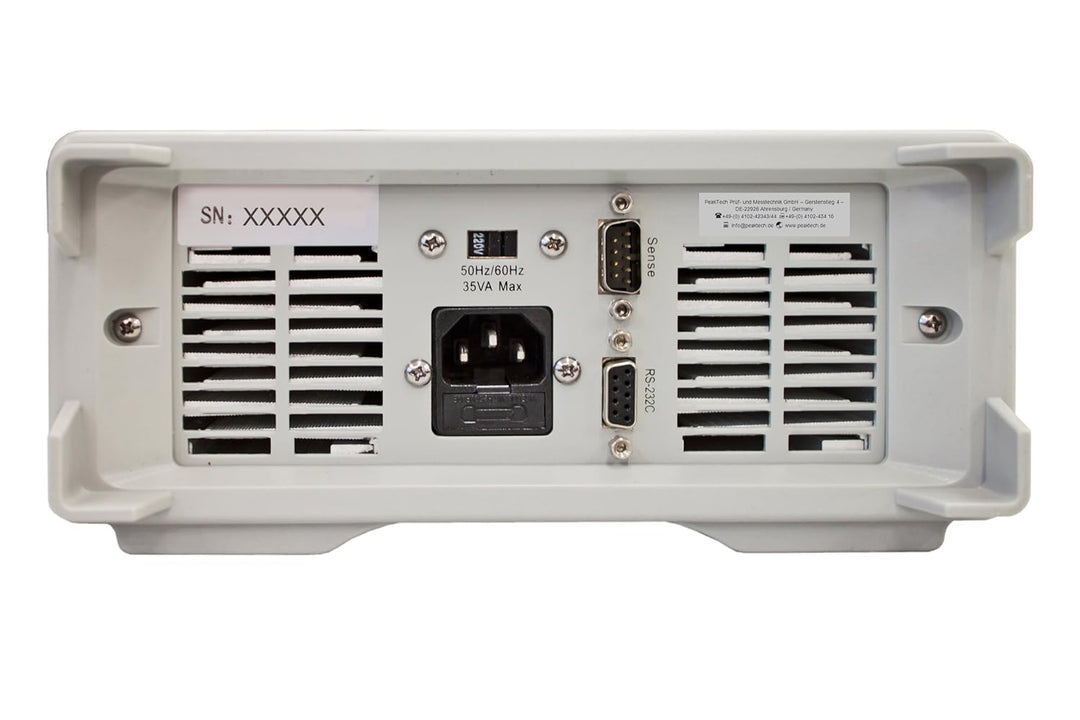 PeakTech 2275 – Programmierbare DC-Elektronische Last 150W mit genauem LCD-Display, USB-to-COM Adapt