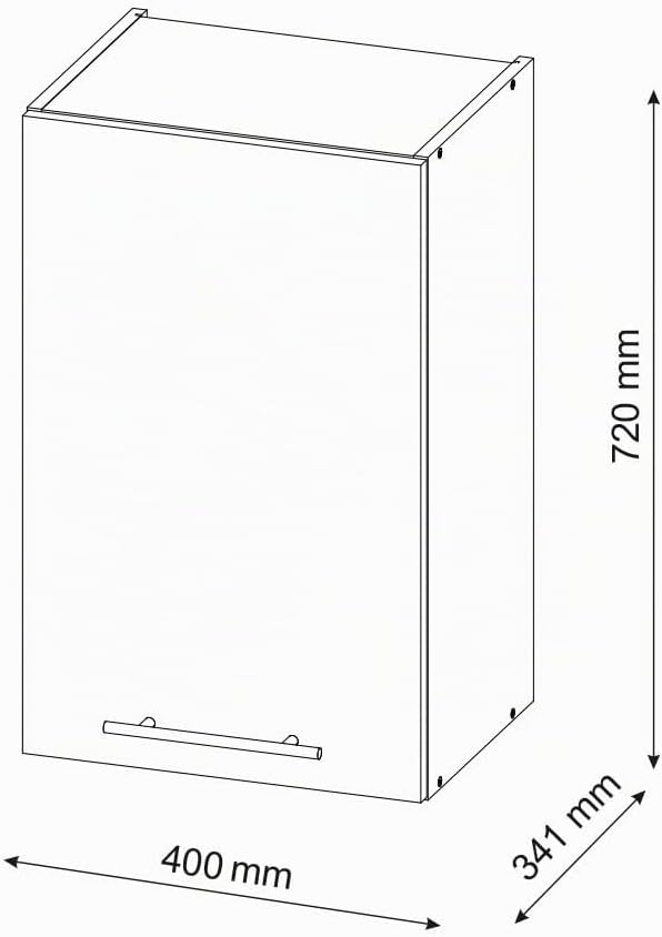 Vicco Hängeschrank Fame-Line, Grün-Gold Landhaus/Anthrazit, 40 cm Grün-gold Landhaus Hängeschrank 40