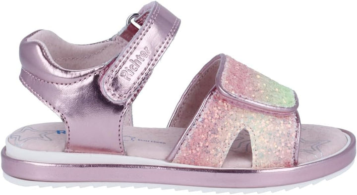 Richter Kinderschuhe Mädchen Halbschuhe Klett Sandale Rosa Freizeit 29 EU Candy Lime Candy, 29 EU Ca