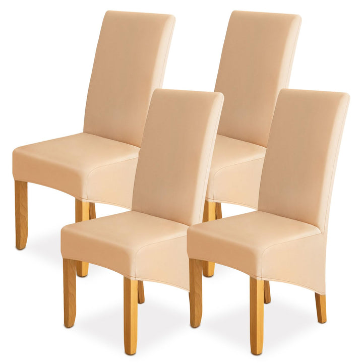 Stuhlhussen 4er Set Stuhlüberzug Elastizität Spandex Universal-Hussen für Stühle Moderne und Elegant