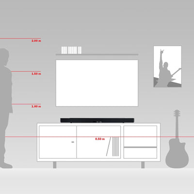 Teufel CINEBAR LUX Soundbar mit Integriertem Subwoofer, Dolby Audio, Dynamore 3D-Cineastischer-Klang