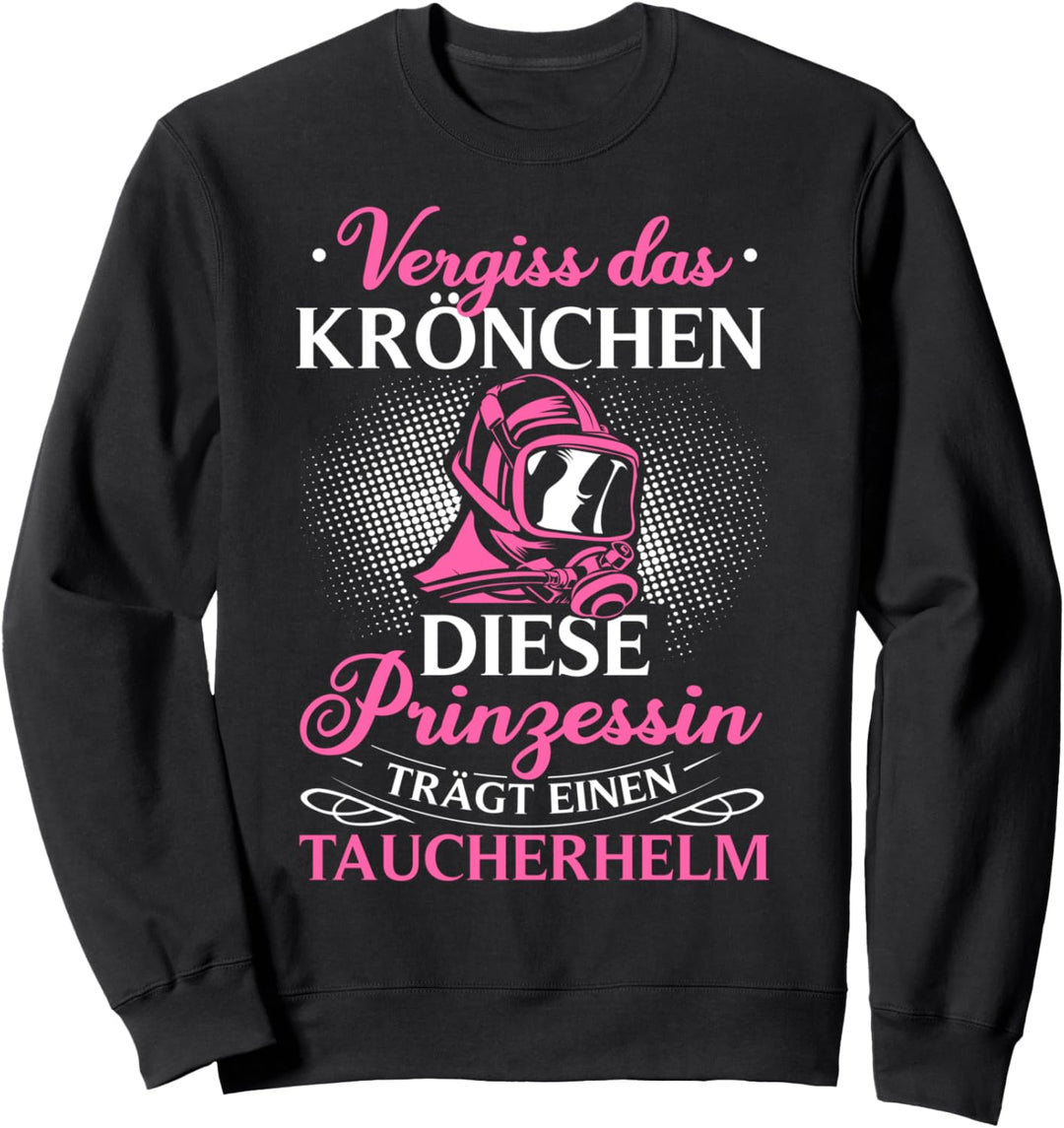 Tauchen Kleidung Tauchlehrer Schnorcheln Deko Taucherin Sweatshirt