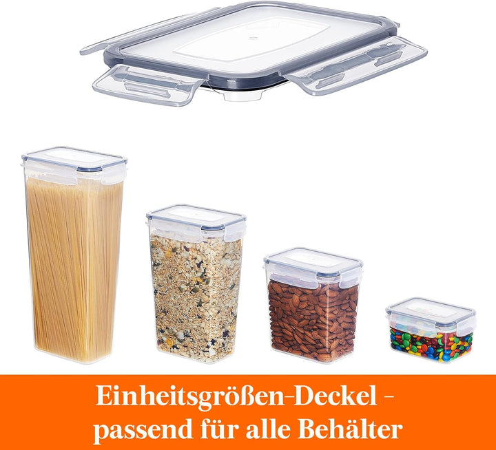 Lifewit Vorratsdosen 24 Set, luftdichte Vorratsbehälter mit Universaldeckel, Aufbewahrungsbox Küche