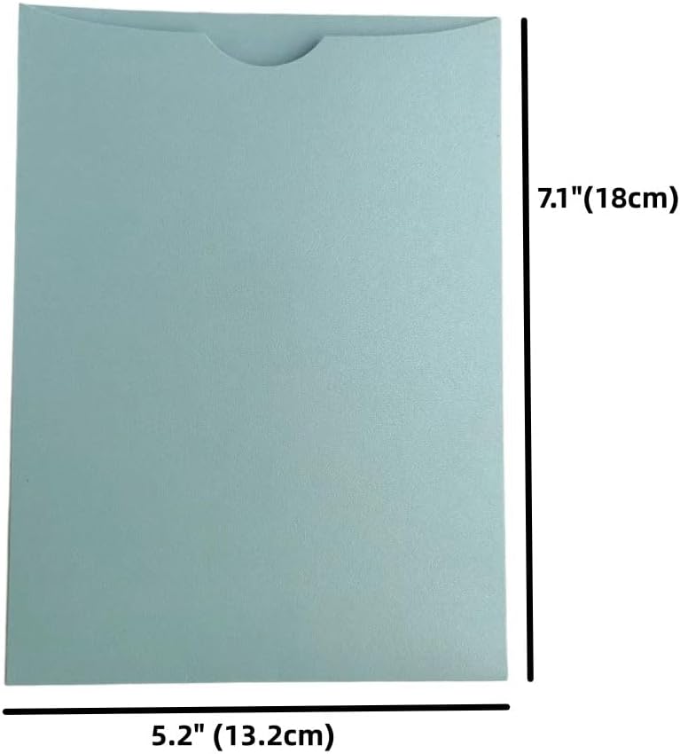 MillaSaw Celemony Hochzeitseinladungen, robust, mit Umschlag, 25 Stück, Blau, blau