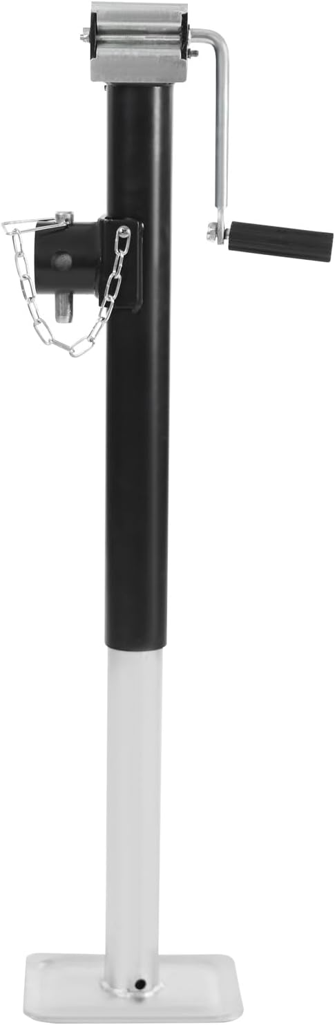Anhängerstützen Höhenverstellbar, 380 mm Anhänger Stützen bis 5000lbs, Stützlast Ausdrehstütze Kurbe