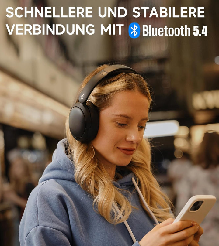 Edifier W800BT Pro Hybrid ANC Kopfhörer, Hi-Res Audio, 45Std. AKKU, Schnelles Aufladen, Faltbar, Kab