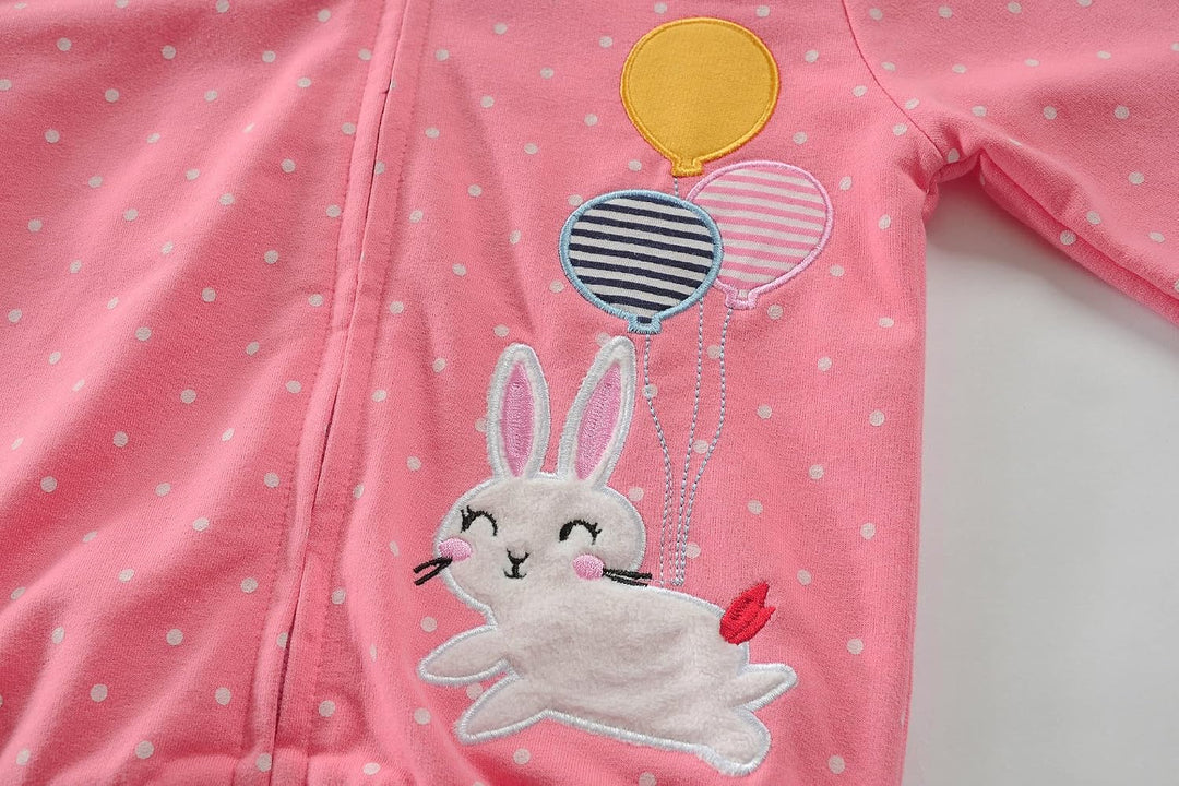EULLA Kinder Mädchen Zip Up Hoodie Sweatjacke Kapuzenjacke Kapuzenpullover Langarm Baumwolle Einhorn