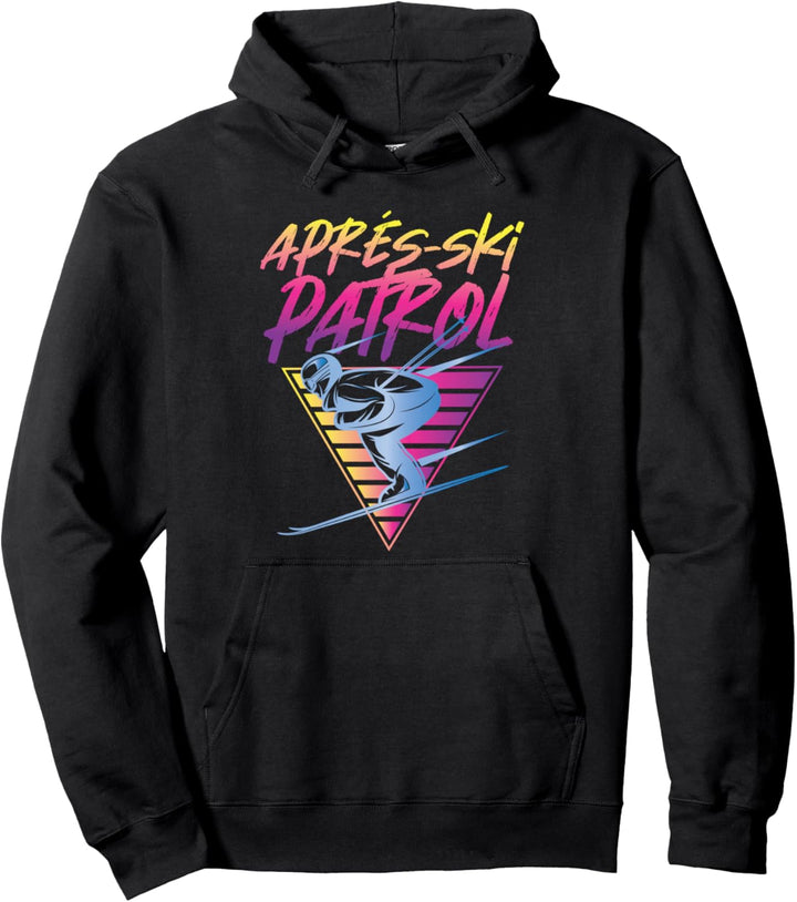 Retro Vintage 80er Jahre Apres Ski Patrol Pullover Hoodie