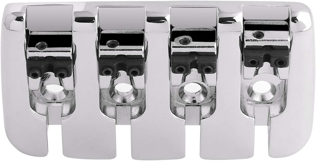 Rubatone 4-saitiger Bass-Steg, A-Stil, Top-Load-Saitenhalter mit Zink-Sättel für E-Jazz Bass P Bass