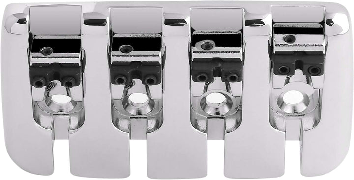 Rubatone 4-saitiger Bass-Steg, A-Stil, Top-Load-Saitenhalter mit Zink-Sättel für E-Jazz Bass P Bass