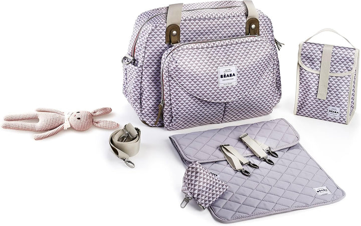 Béaba – Wickeltasche Genève II – Modulierbar, vielfältige Staumöglichkeiten – Vordertasche, Wickelun