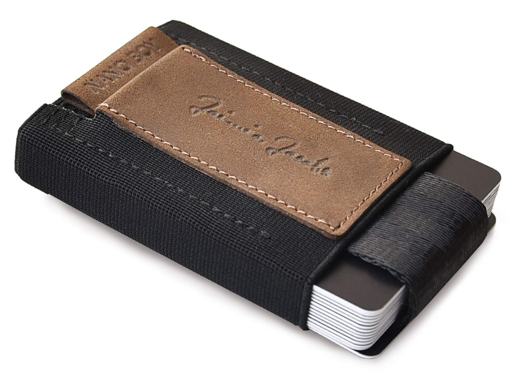 Jaimie Jacobs Nano Boy Mini Wallet, Mini Geldbörse aus Textil, Kleiner Geldbeutel, Slim Wallet mit Z