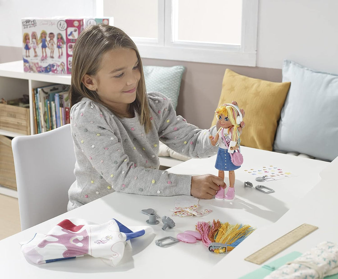 Educa 18368, My Model Doll Design Casual Puppe, DIY, Puppen selber Machen, Bastelset für Kinder ab 6