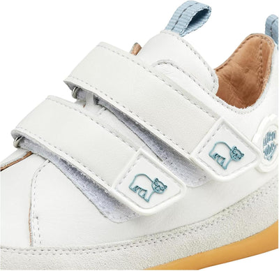 Affenzahn Barfussschuh Leder Buddy mit Klettverschluss Weich rutschfest Flexibel Reflektierend für J